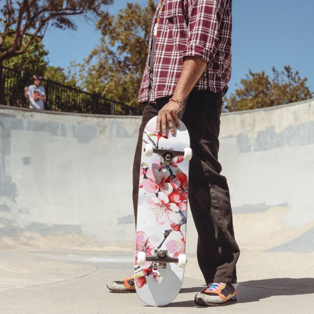 Blooming Cherry Branch Skateboard (Outdoor 2)