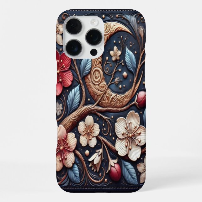Blooming Cherry Tree Artwork iPhone Case (Back)