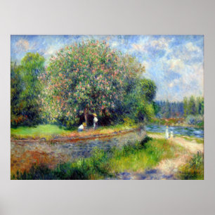 Blooming Chestnut Tree  Pierre Auguste Renoir  Poster