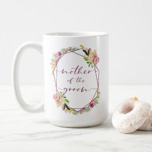 Blooming Chic Mint & Blush Mother of the Groom Coffee Mug