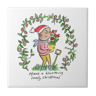 Blooming Christmas Tile