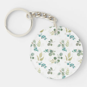 Blooming Delight Pattern Key Ring