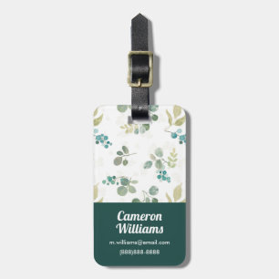 Blooming Delight Pattern Luggage Tag