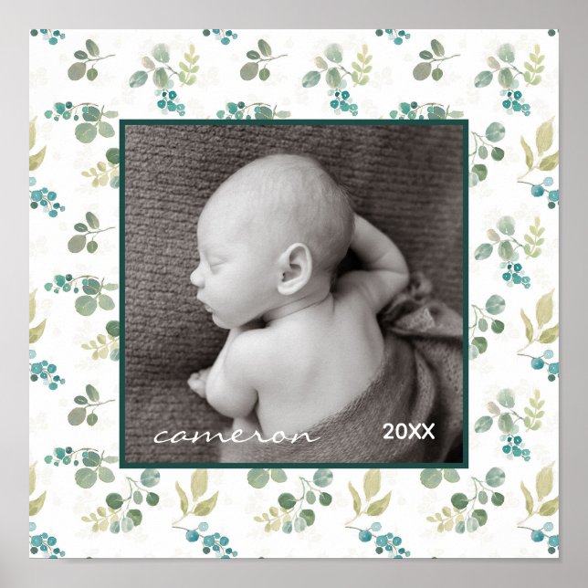 Blooming Delight Pattern Poster (Front)