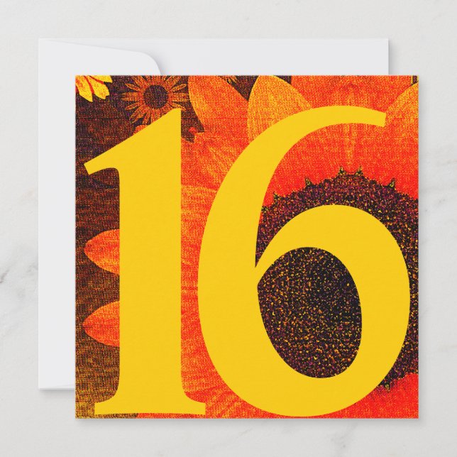 Blooming Dream Sweet Sixteen Invitation-Customise Invitation (Front)