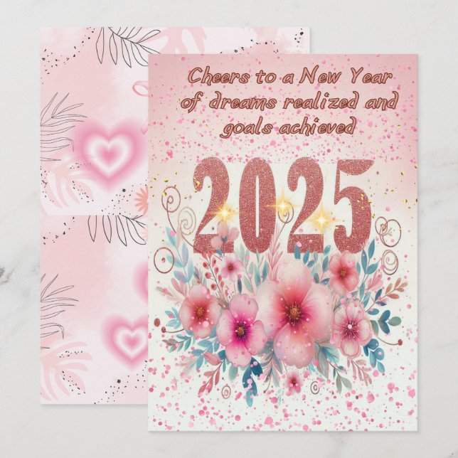 Blooming Dreams 2025 Holiday Card (Front/Back)