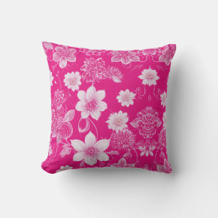 Blooming Elegance: Floral Throw Pillow