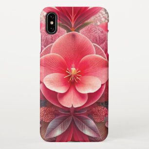 Blooming Elegance Velvet Pastel Flowers & Abstra iPhone XS Max Case