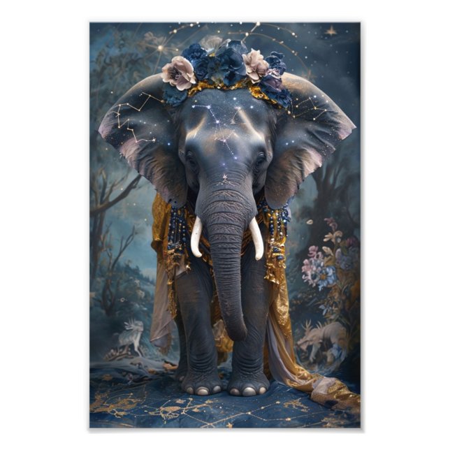 Blooming Elephant Photo Print (Front)