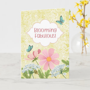 Blooming Fabulous! Yellow Floral Garden Card