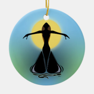 Blooming Female Ceramic Tree Decoration