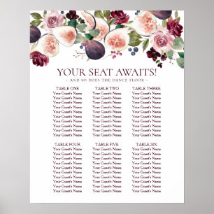 Blooming Figs Moody Rustic Fruit Seating Chart