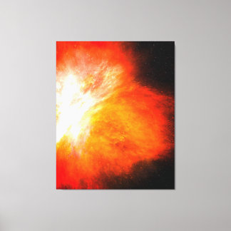 Blooming Fire Nebula Stretched Canvas Print