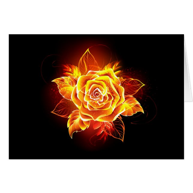 Blooming Fire Rose (Front Horizontal)