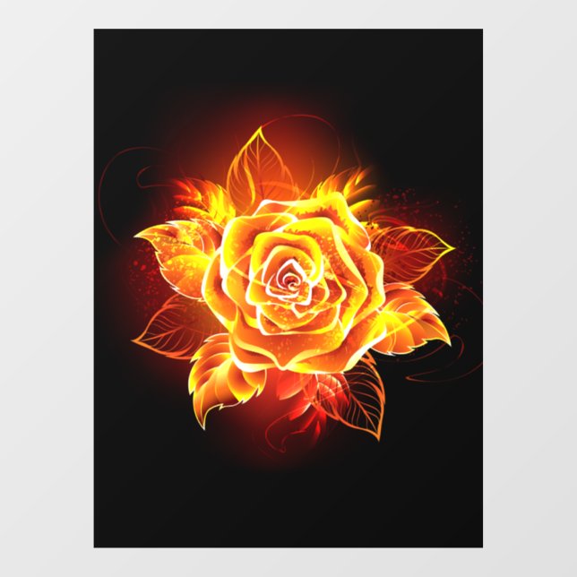 Blooming Fire Rose (Sheet)
