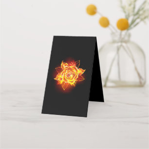 Blooming Fire Rose Appointment Card