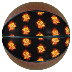 Blooming Fire Rose Basketball