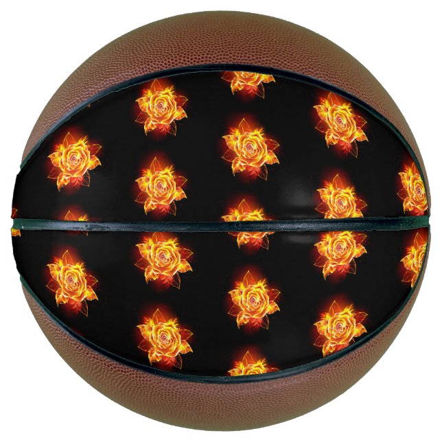 Blooming Fire Rose Basketball (Front)