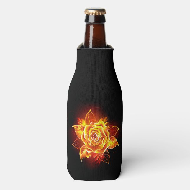 Blooming Fire Rose Bottle Cooler (Bottle Front)