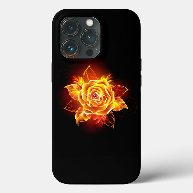 Blooming Fire Rose Case-Mate iPhone Case (Back)