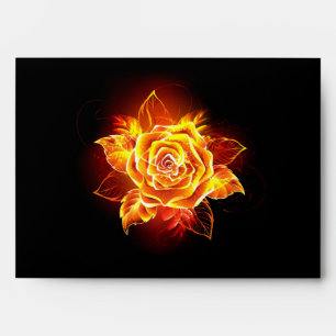 Blooming Fire Rose Envelope
