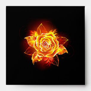 Blooming Fire Rose Envelope