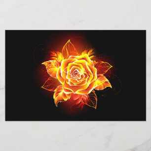 Blooming Fire Rose Flyer