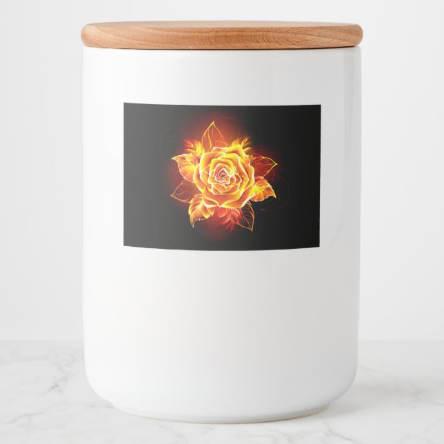 Blooming Fire Rose Food Label (Front)