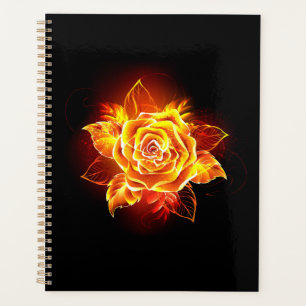 Blooming Fire Rose Planner