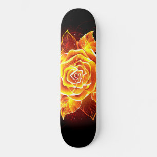Blooming Fire Rose Skateboard