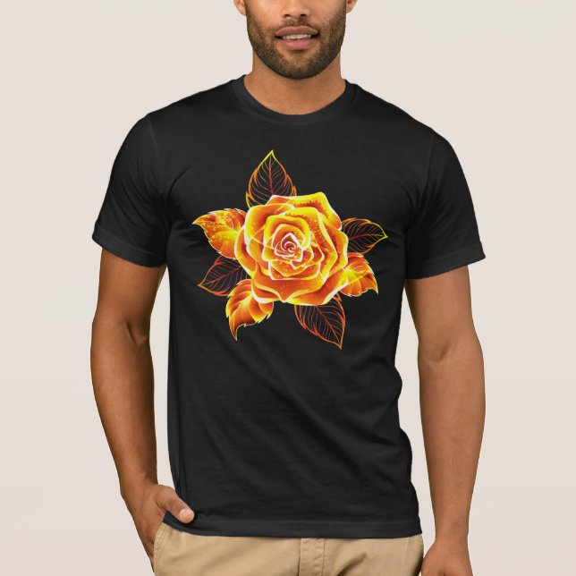 Blooming Fire Rose T-Shirt (Front)