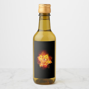 Blooming Fire Rose Wine Label