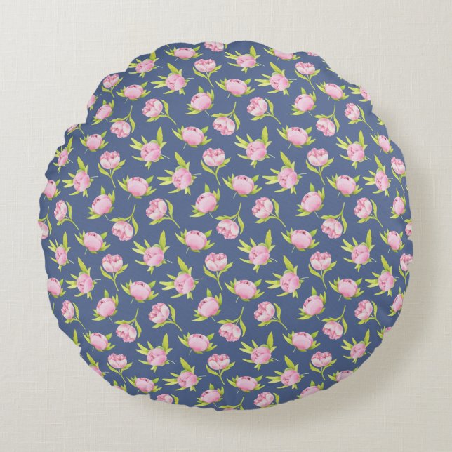 Blooming flavours. All-Over Print Apron Round Cushion (Front)