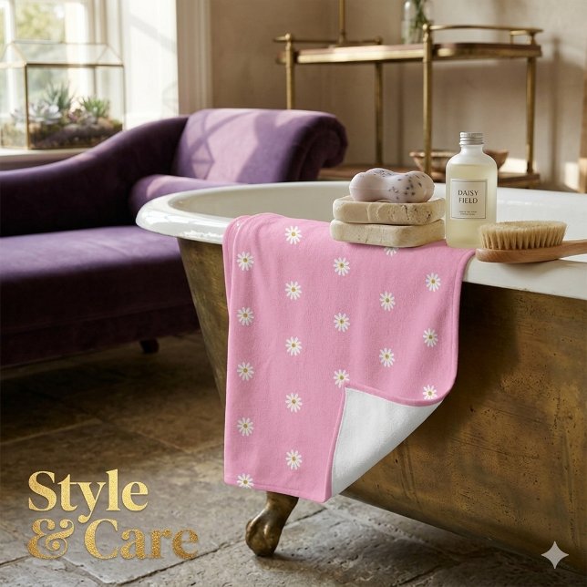 Blooming Flower Pattern Bath Towel with Style (Blooming Flower Pattern Bath Towel with Style)