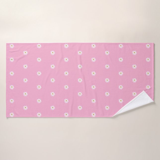 Blooming Flower Pattern Bath Towel with Style (Bath Towel)