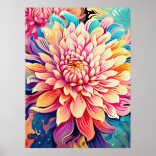 blooming flower poster