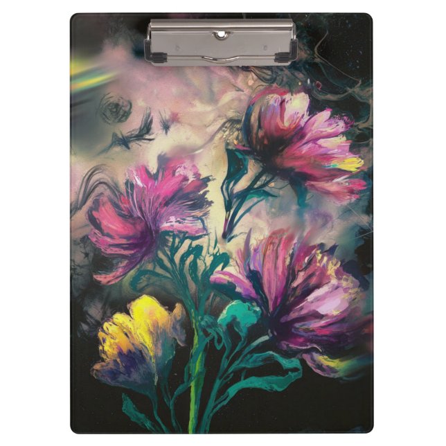 Blooming flowers clipboard (Front)