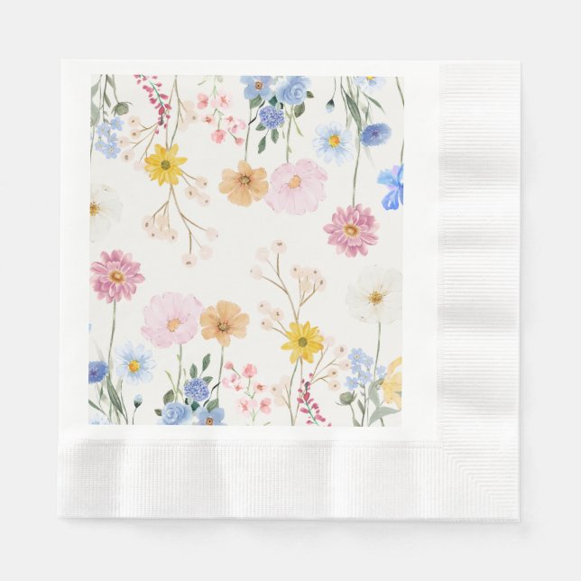 Blooming Flowers Napkin (Front)