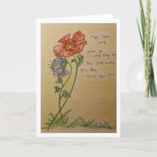 Blooming Flowers Thank You Card