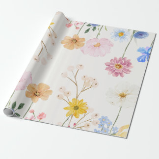 Blooming Flowers Wrapping Paper