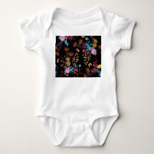 Blooming Garden Butterflies Liberty Style Baby Bodysuit