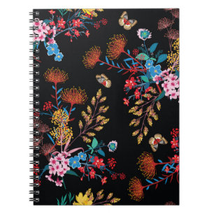 Blooming Garden Butterflies Liberty Style Notebook