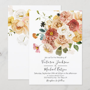 Blooming Garden Floral Light & Airy Wedding Invitation