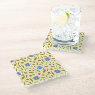 Blooming Garden Glass Coaster