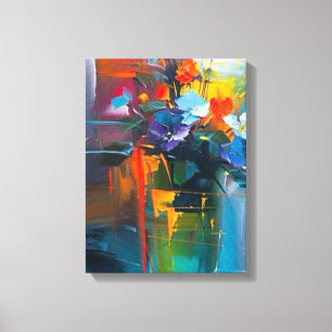 Blooming Geometry Canvas Print