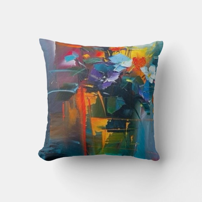 Blooming Geometry Cushion (Front)