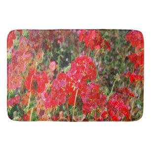Blooming Geraniums..... Bath Mat
