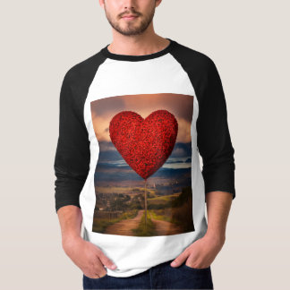 Blooming Heart Flower T-Shirt