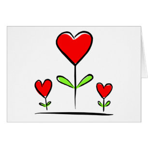 Blooming Hearts Flowers Love Heart