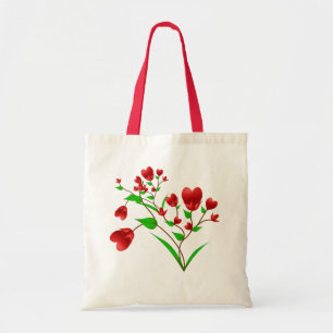 Blooming Hearts Tote Bag